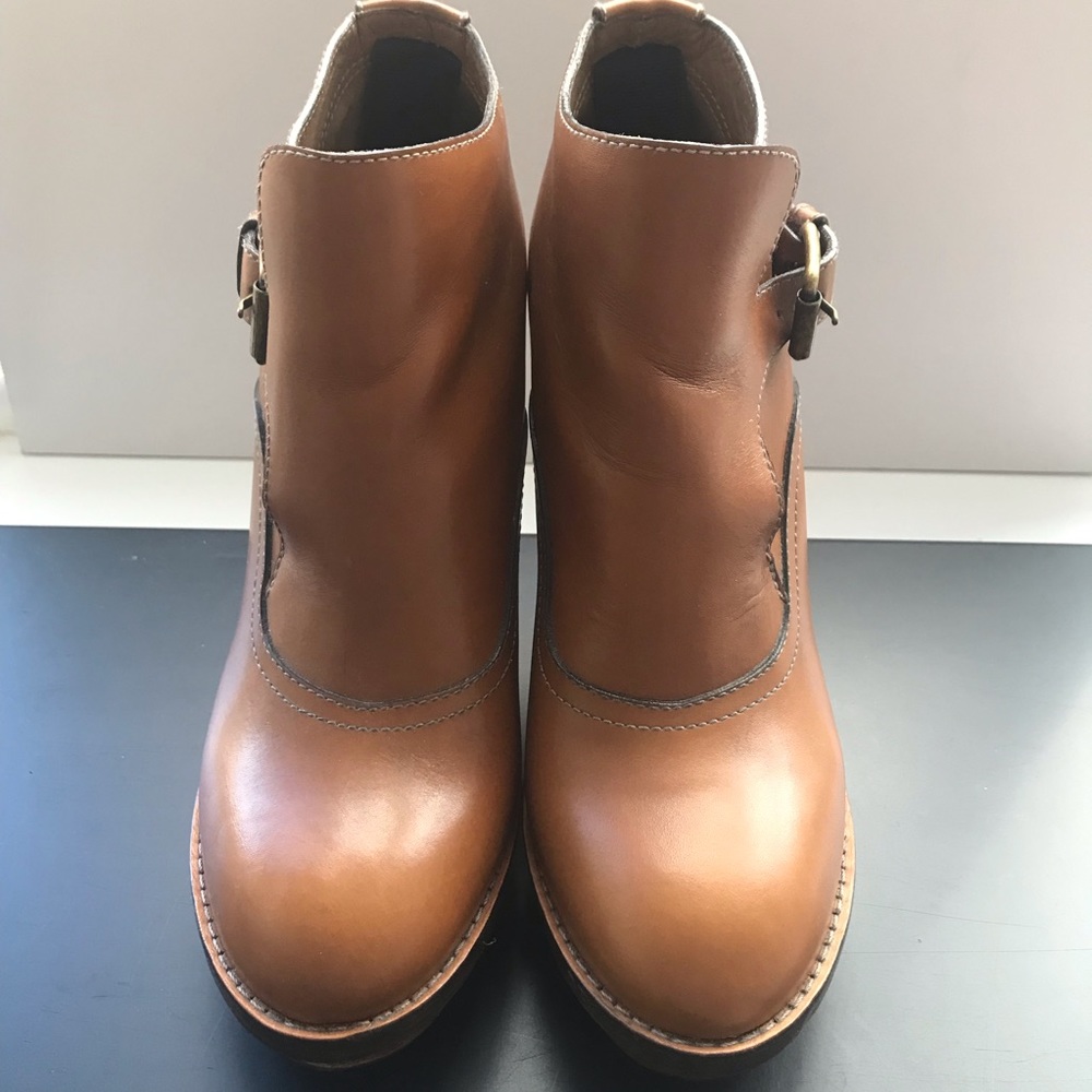 Chloe wedge booties